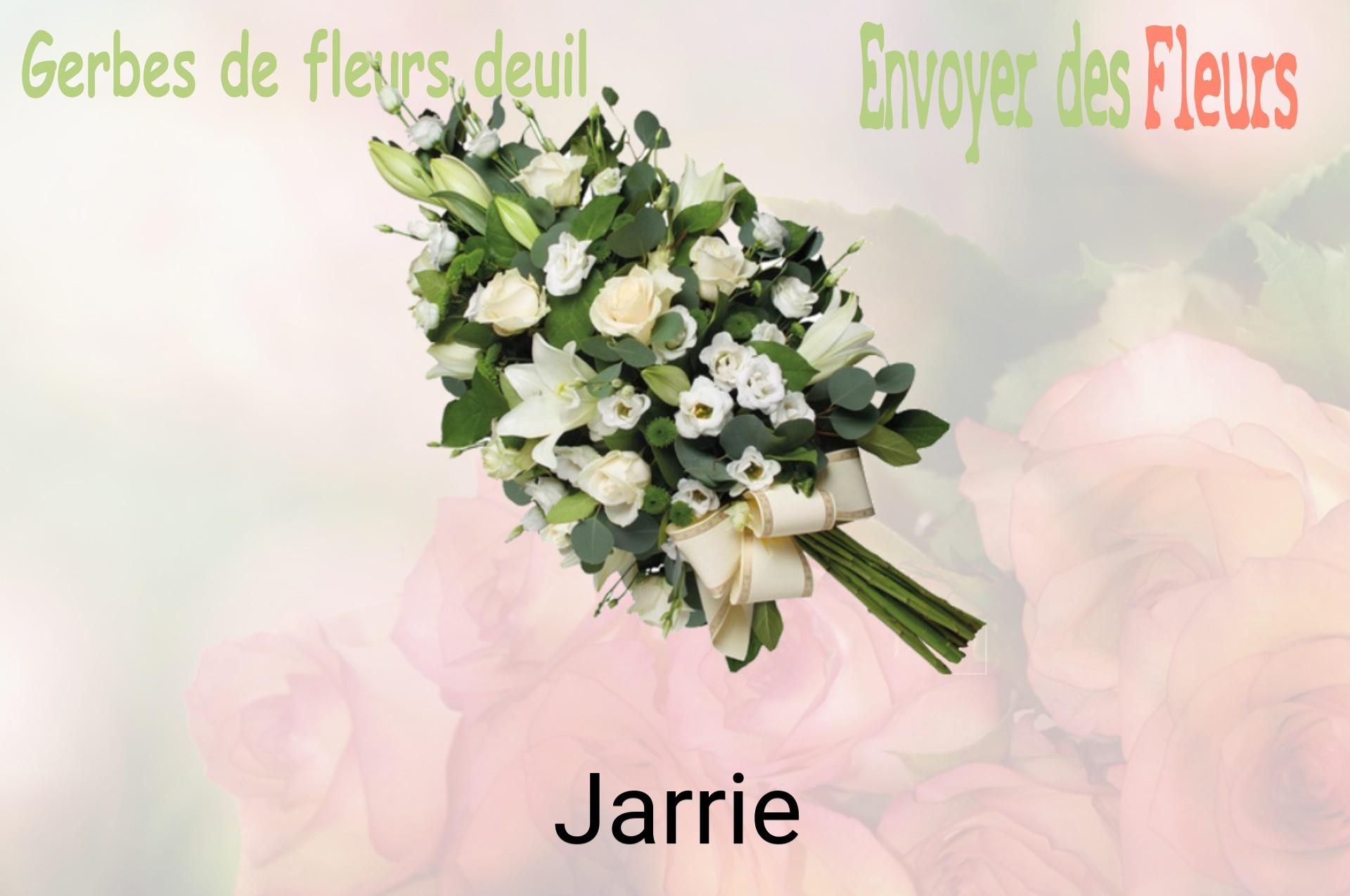 Gerbe de fleurs de deuil livrée à Jarrie